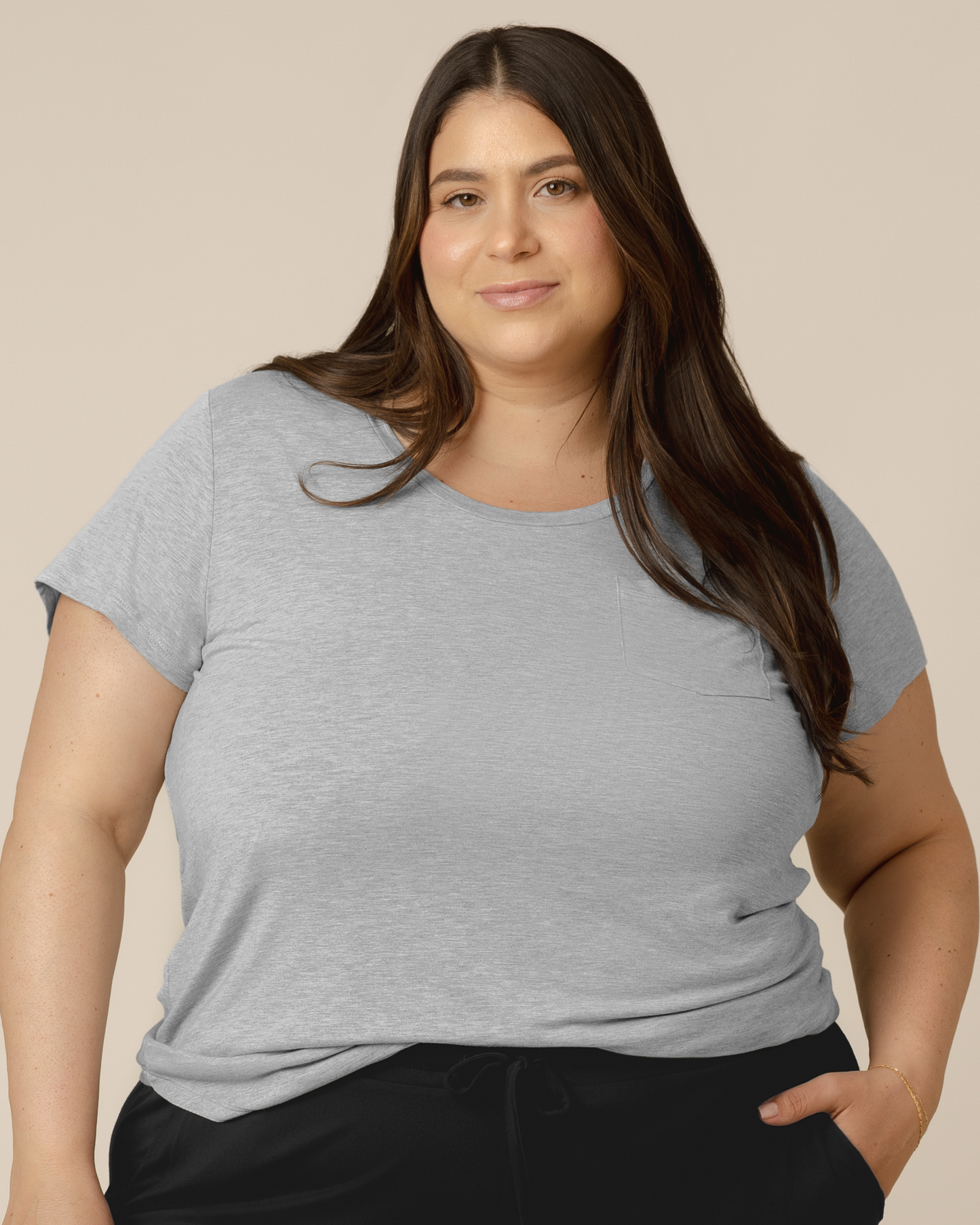 Everyday Maternity & Nursing T-shirt | Grey Heather