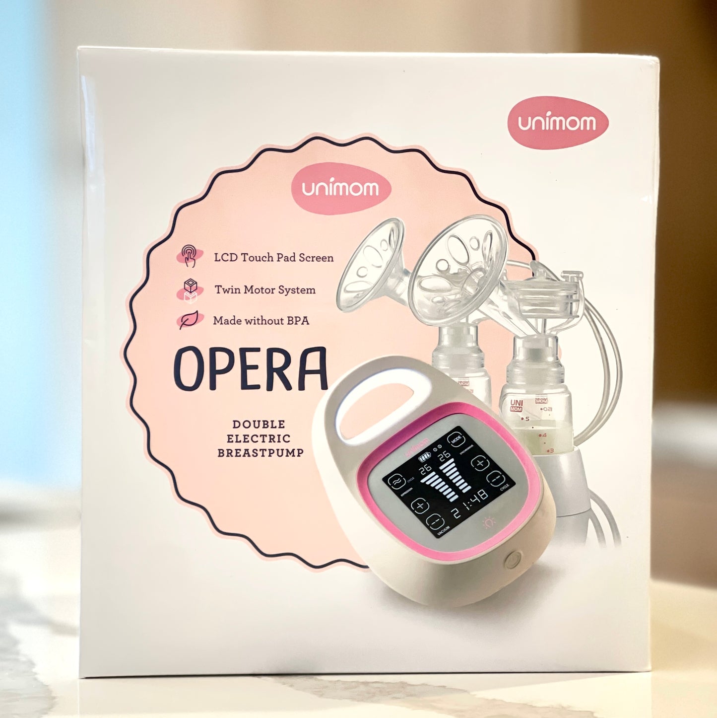 Unimom Opera + Hospital-Grade Double Electric Breast Pump