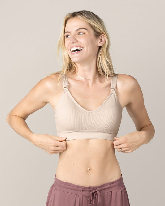 Mia Maternity & Nursing Lounge Bra | Stone