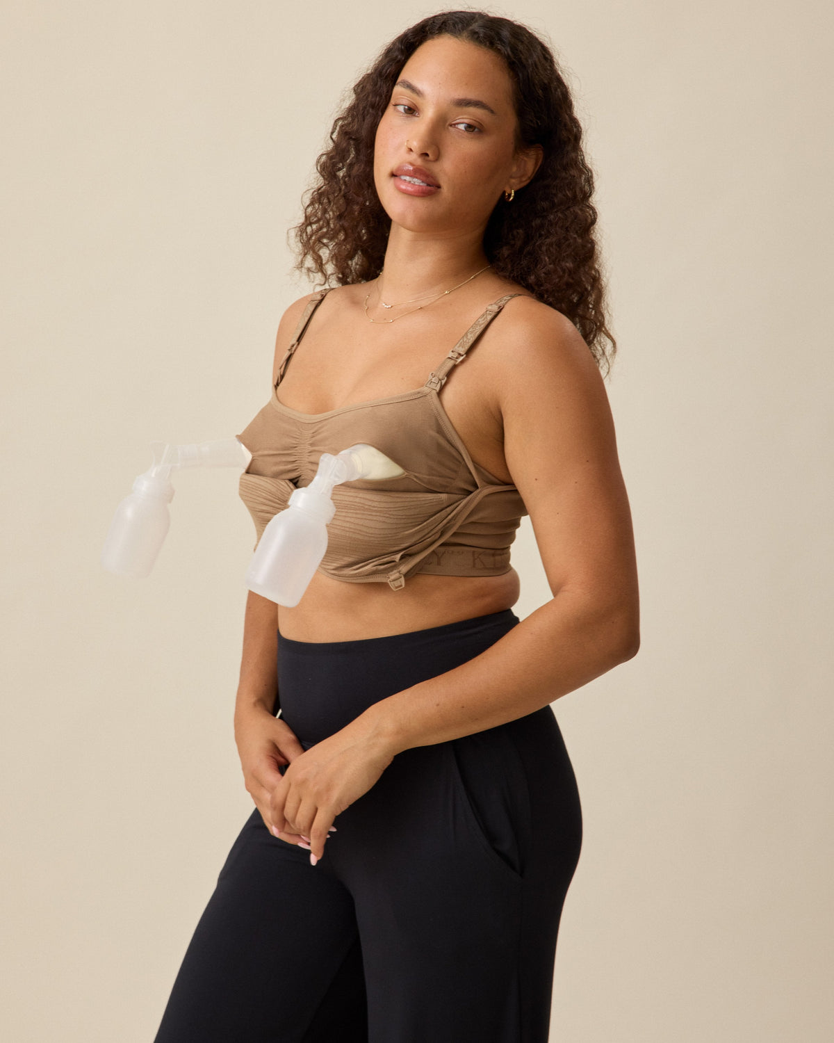 Sublime® Hands-Free Pumping & Nursing Bra | Latte