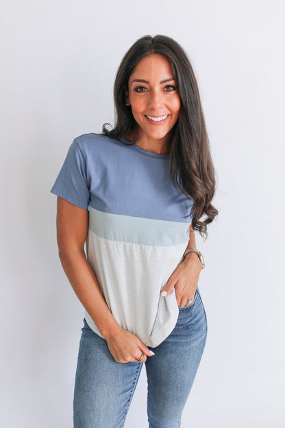 Classic Fit Invisible Zip Breastfeeding Tee