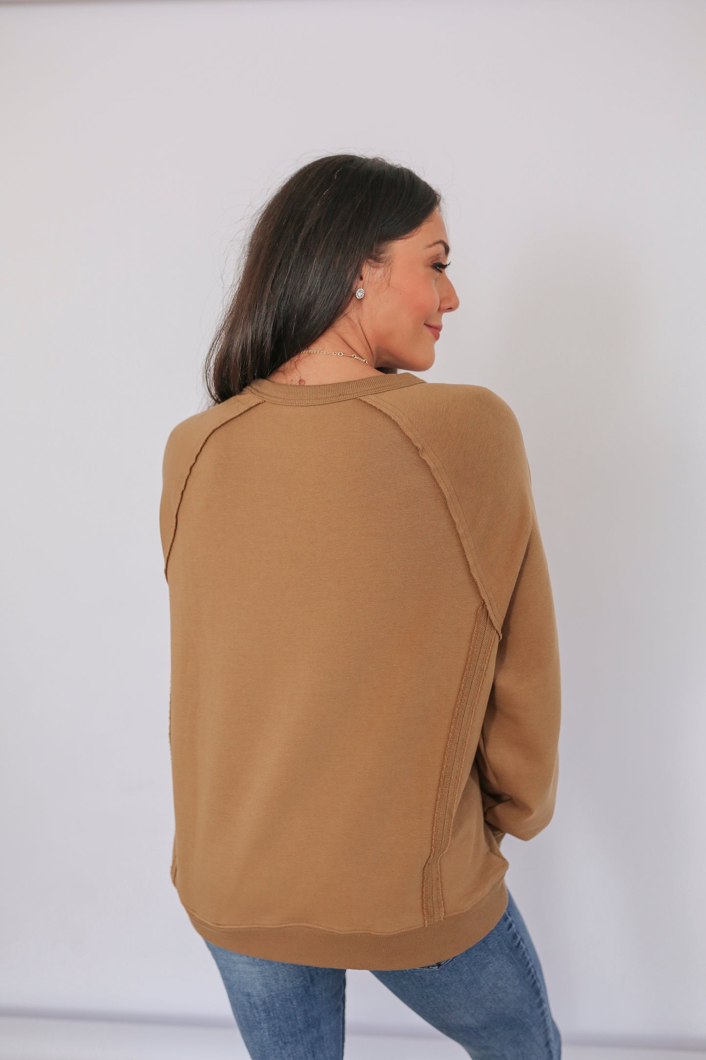 Big Hug Vertical Zip Breastfeeding Crewneck